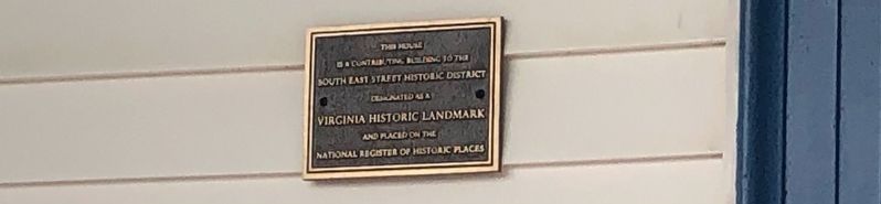 601 South East Street Marker image. Click for full size.