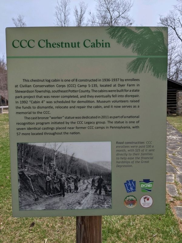 CCC Chestnut Cabin Marker image. Click for full size.