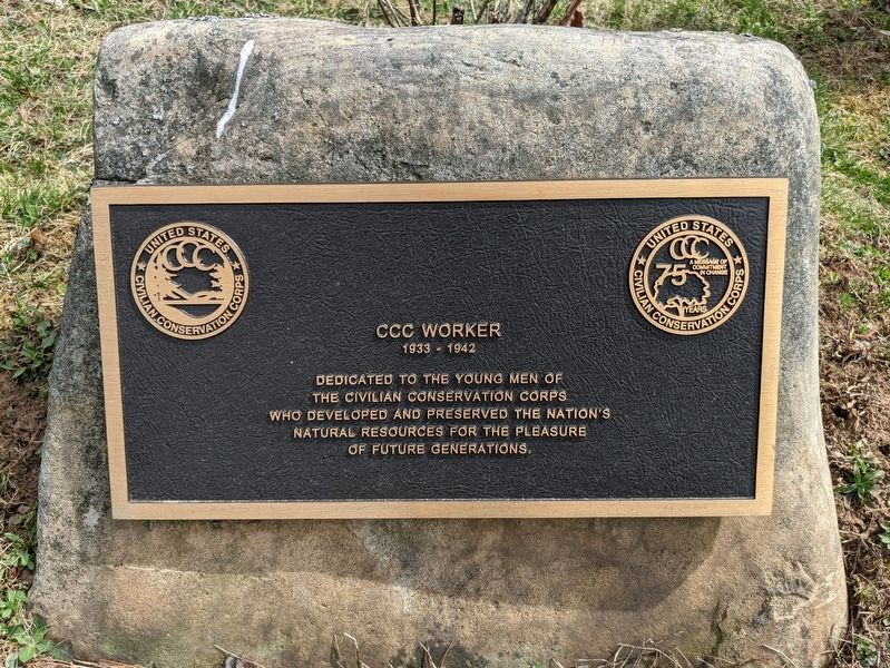 CCC Worker Plaque image. Click for full size.
