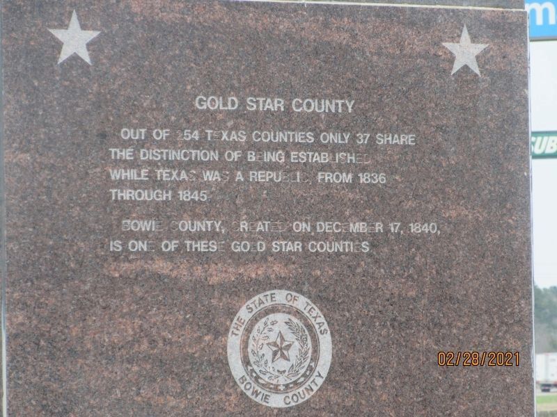 Gold Star County Marker image. Click for full size.