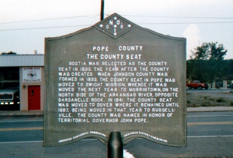 Pope County The County Seat Marker image. Click for full size.