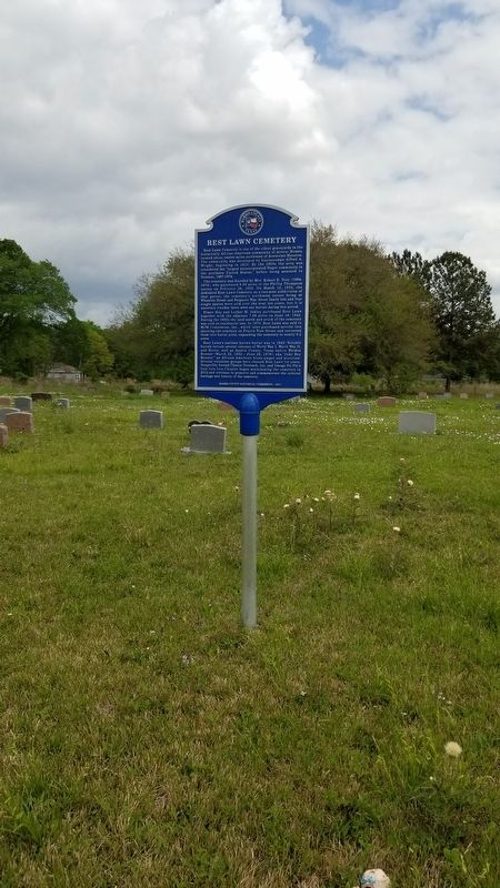 Rest Lawn Cemetery Marker image. Click for full size.