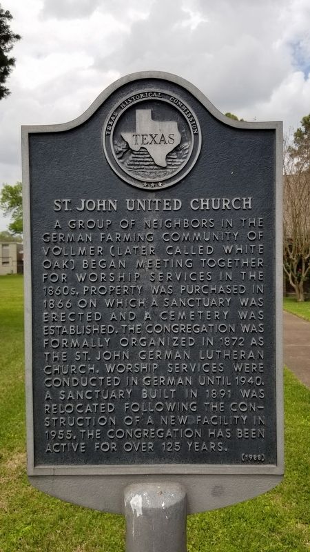 St. John United Church Marker image. Click for full size.