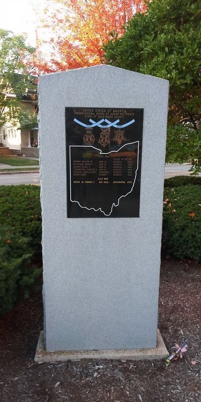Wood County Congressional Medal Of Honor Recipients Marker image. Click for full size.