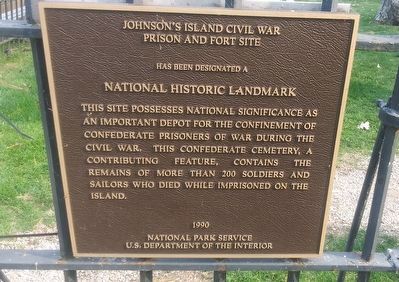 Johnson's Island Civil War Prison and Fort Site Marker image. Click for full size.