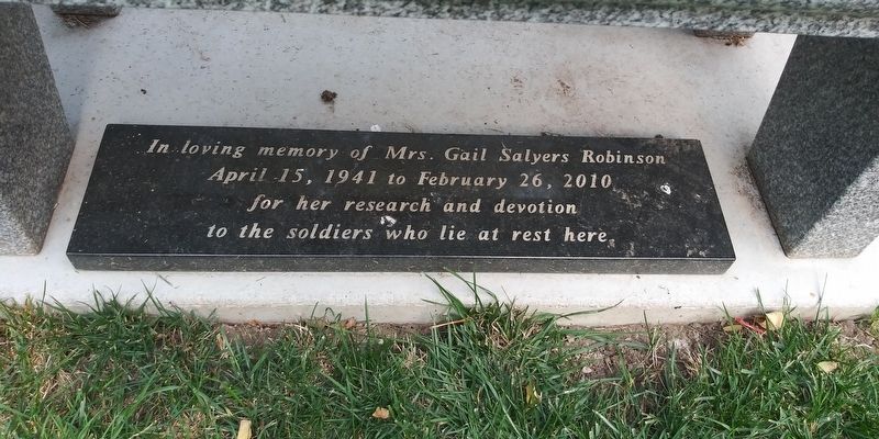 Veterans Memorial Bench Marker. Click for full size. Veterans Memorial Bench Marker image. Click for full size.
