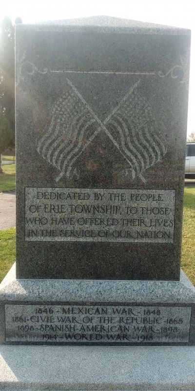 Erie Township Veterans Memorial image. Click for full size.