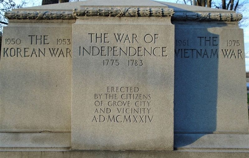 War Memorial (reverse) image. Click for full size.