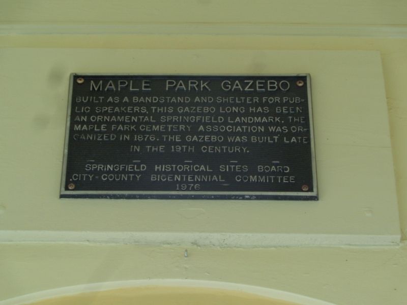 Maple Park Gazebo Marker image. Click for full size.