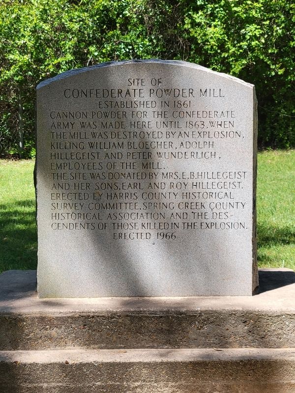 Site of Confederate Powder Mill Marker image. Click for full size.