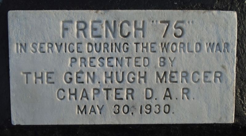 French "75" Marker image. Click for full size.