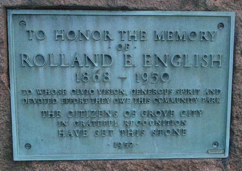 Rolland E. English Marker image. Click for full size.