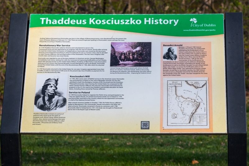 Thaddeus Kosciuszko History Marker image. Click for full size.