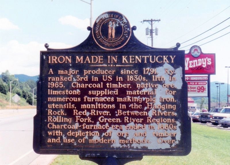 Iron Made in Kentucky Marker image. Click for full size.