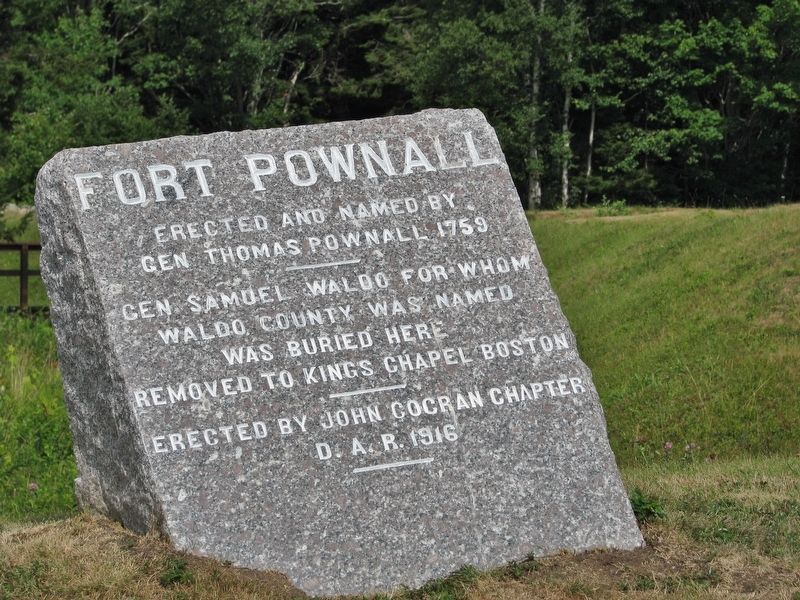 Fort Pownall Marker image. Click for full size.