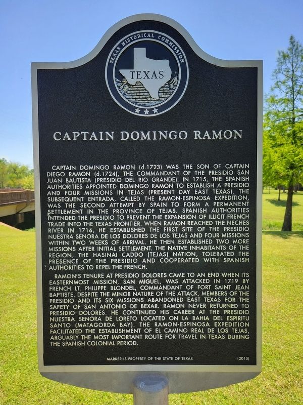 Captain Domingo Ramon Marker image. Click for full size.