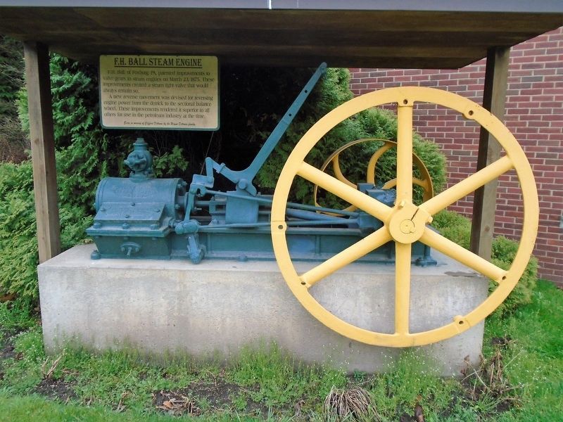 F.H. Ball Steam Engine and Marker image. Click for full size.