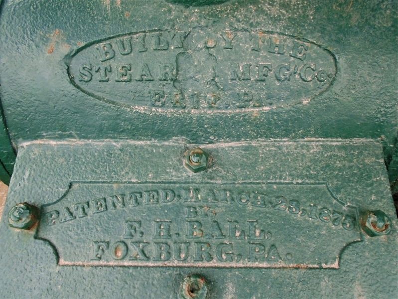 F.H. Ball Steam Engine Detail image. Click for full size.