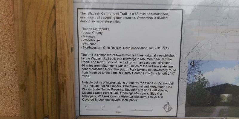 Wabash Cannonball Trail Marker. Click for full size. Wabash Cannonball Trail Marker image. Click for full size.