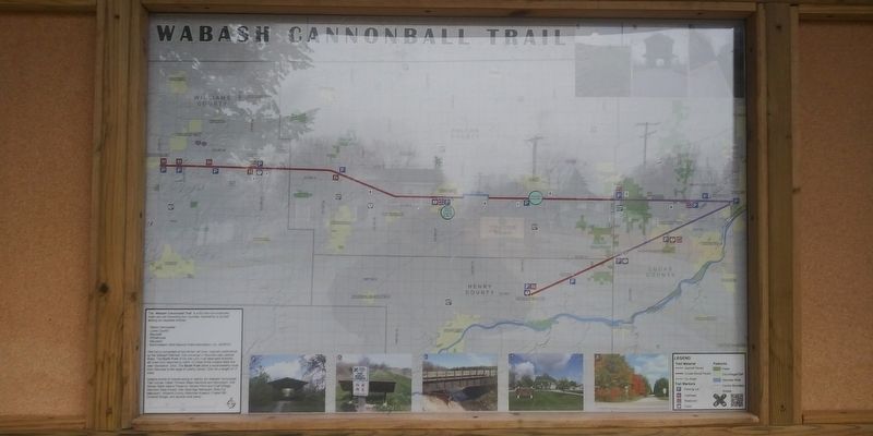 Wabash Cannonball Trail Marker. Click for full size. Wabash Cannonball Trail Marker image. Click for full size.