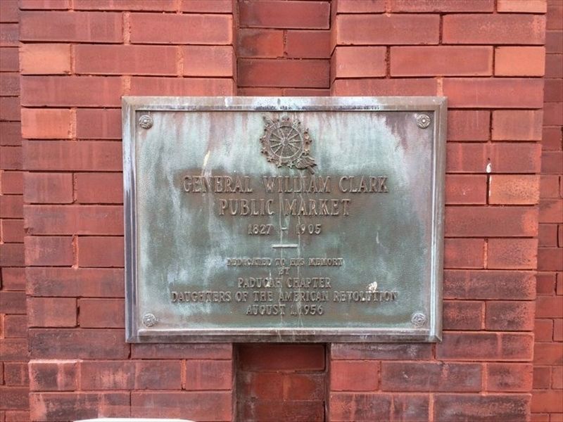 General William Clark Public Market Marker image. Click for full size.