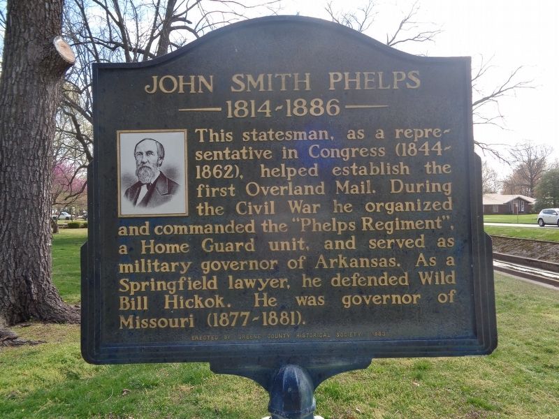 John Smith Phelps/Phelps Homesite Marker. Click for full size. John Smith Phelps/Phelps Homesite Marker image. Click for full size.