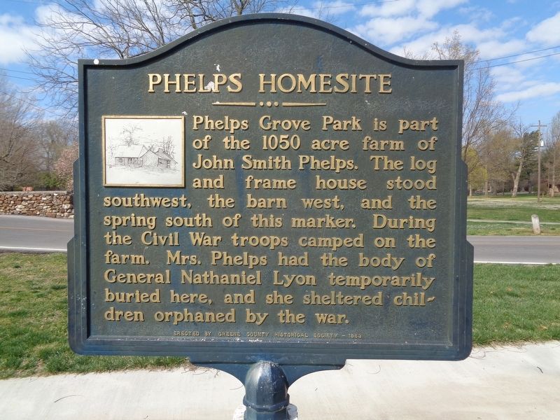 John Smith Phelps/Phelps Homesite Marker image. Click for full size.