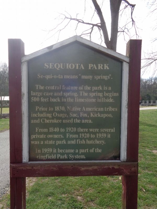 Sequiota Park Marker. Click for full size. Sequiota Park Marker image. Click for full size.
