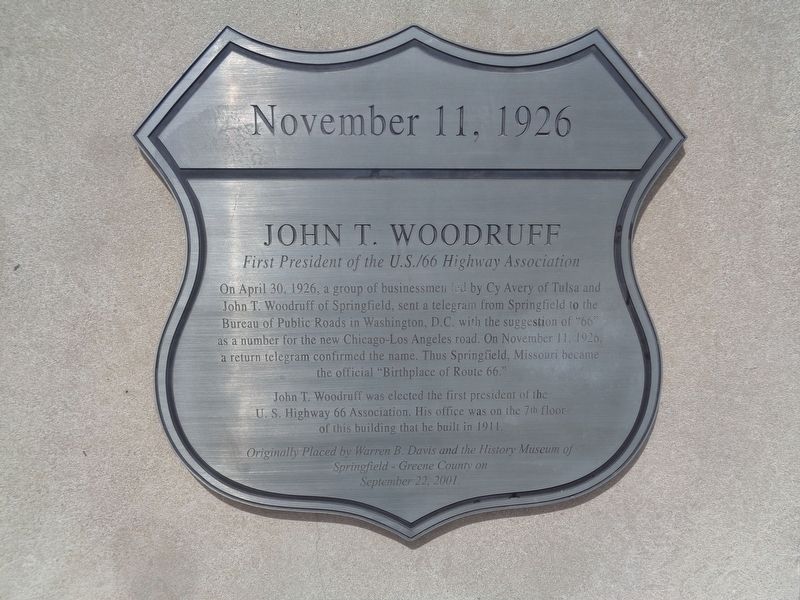 John T. Woodruff Marker. Click for full size. John T. Woodruff Marker image. Click for full size.
