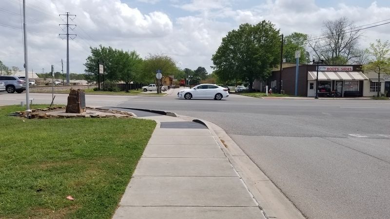 The view of the Tomball Marker at the intersection. Click for full size. The view of the Tomball Marker at the intersection image. Click for full size.