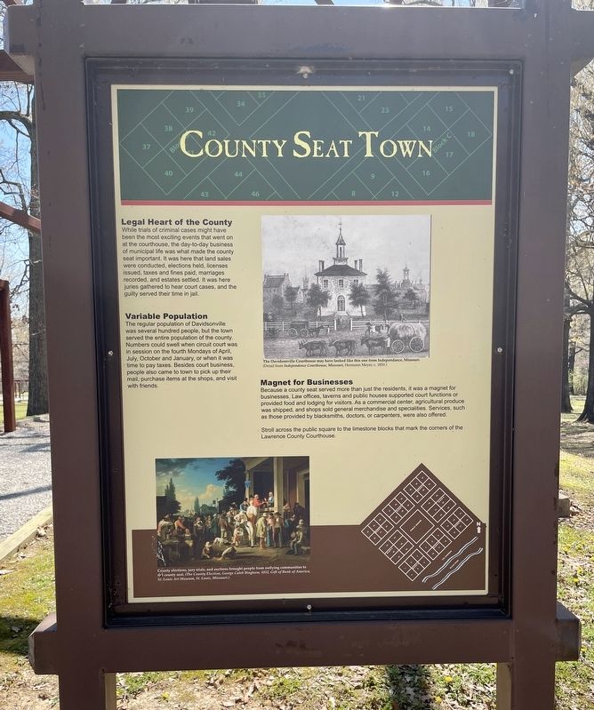 County Seat Town Marker image. Click for full size.