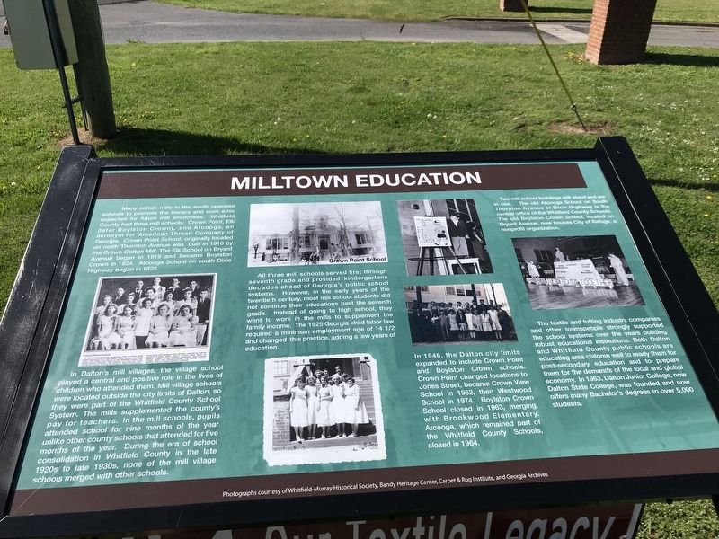 Milltown Education Marker image. Click for full size.