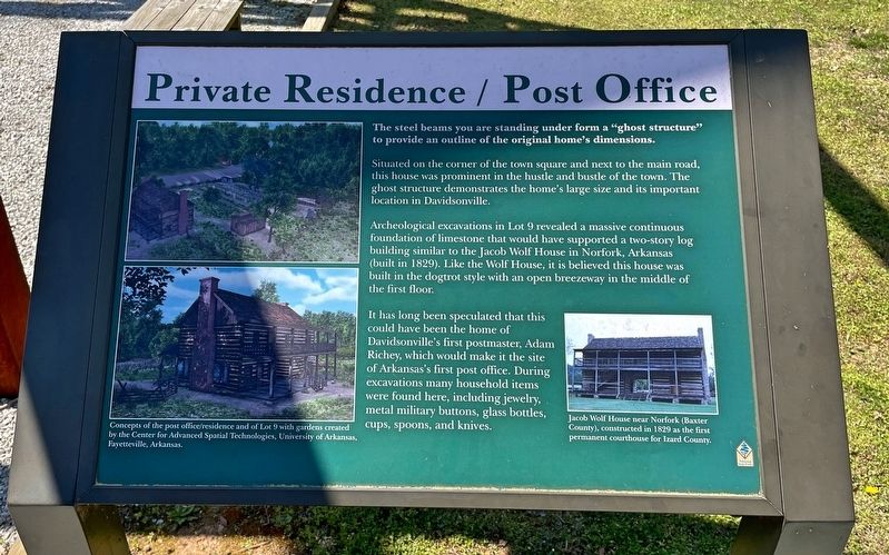 Primary Residence / Post Office Marker image. Click for full size.
