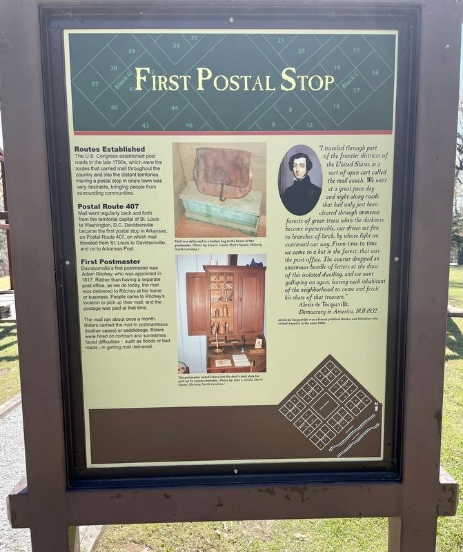 First Postal Stop Marker image. Click for full size.
