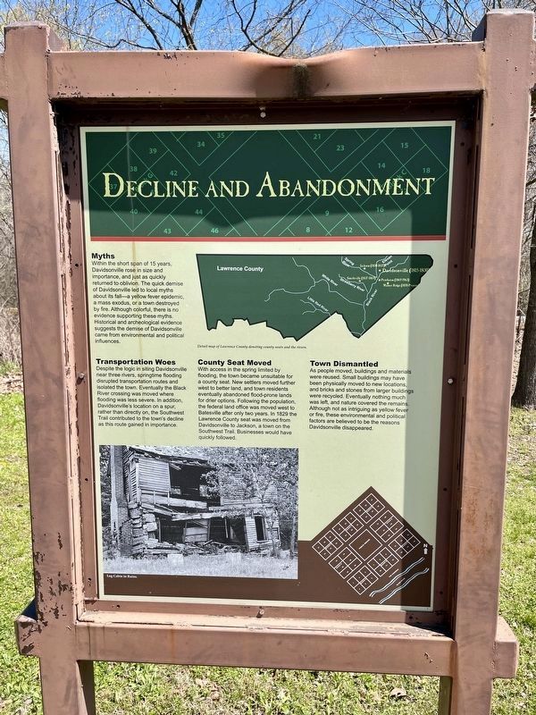 Decline and Abandonment Marker image. Click for full size.