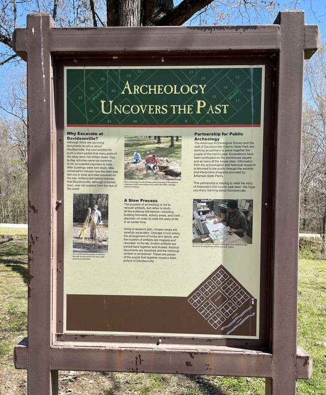 Archeology and the Past Marker image. Click for full size.