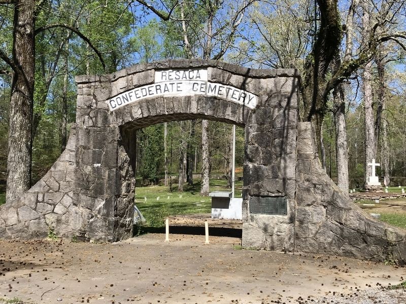 Resaca Confederate Cemetery entrance image. Click for full size.