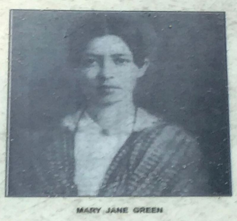 Mary Jane Green Marker Detail image. Click for full size.