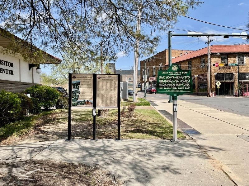 Hot Springs: <i>The Birthplace of Spring Baseball</i> Marker. Click for full size. Hot Springs: <i>The Birthplace of Spring Baseball</i> Marker image. Click for full size.