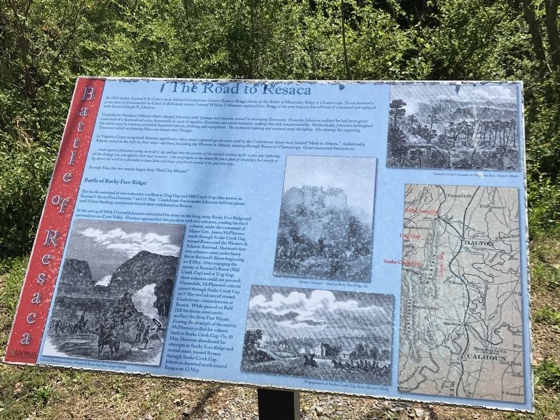 The Road to Resaca Marker. Click for full size. The Road to Resaca Marker image. Click for full size.
