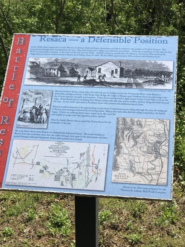 Resaca — A Defensible Position Marker image. Click for full size.