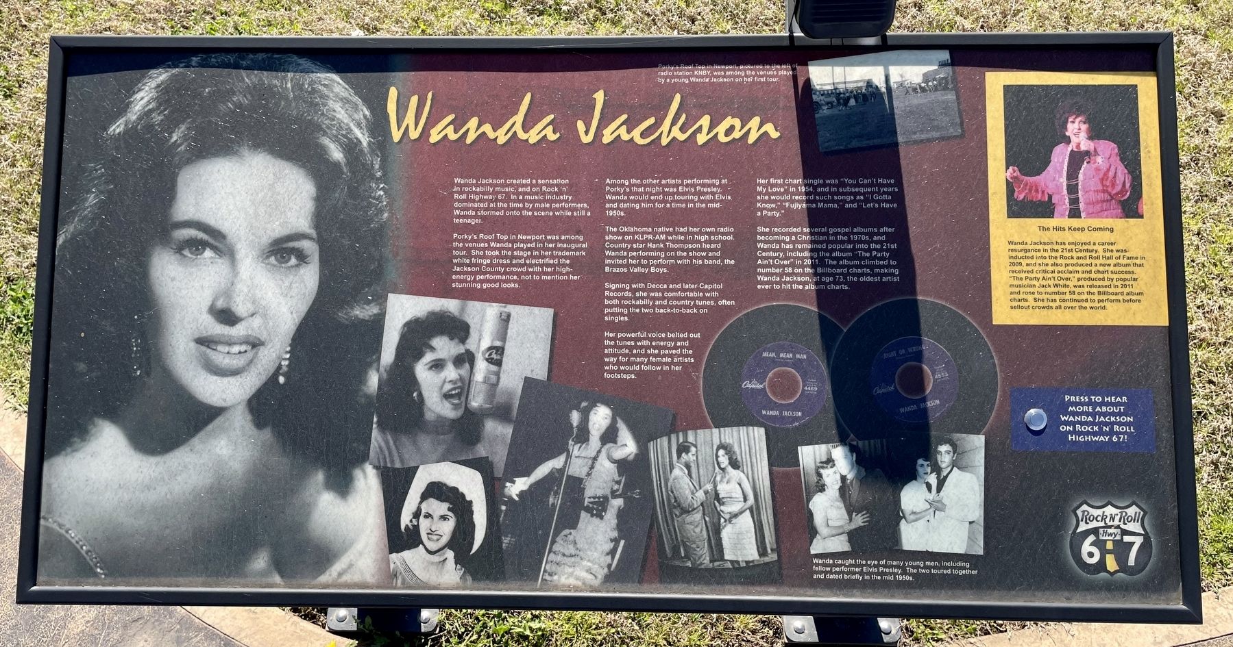 Wanda Jackson Marker image. Click for full size.