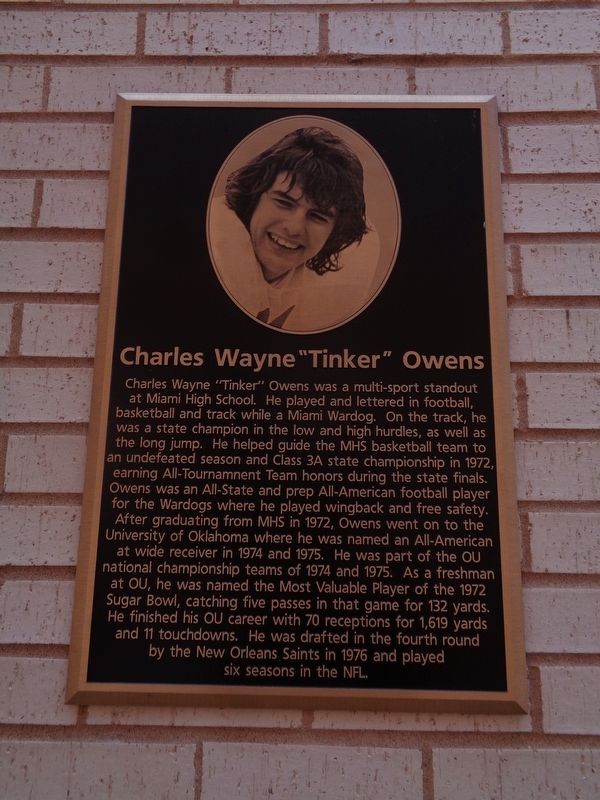 Charles Wayne "Tinker" Owens Marker image. Click for full size.