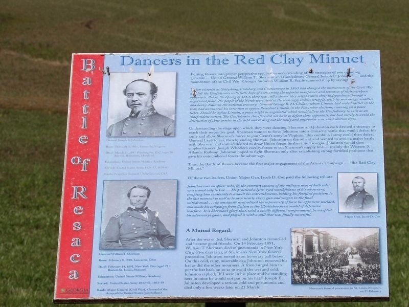 Dancers in the Red Clay Minuet Marker. Click for full size. Dancers in the Red Clay Minuet Marker image. Click for full size.