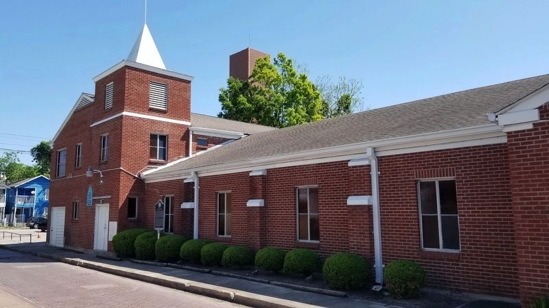 The view of the St. James United Methodist Church and Marker from the street. Click for full size. The view of the St. James United Methodist Church and Marker from the street image. Click for full size.