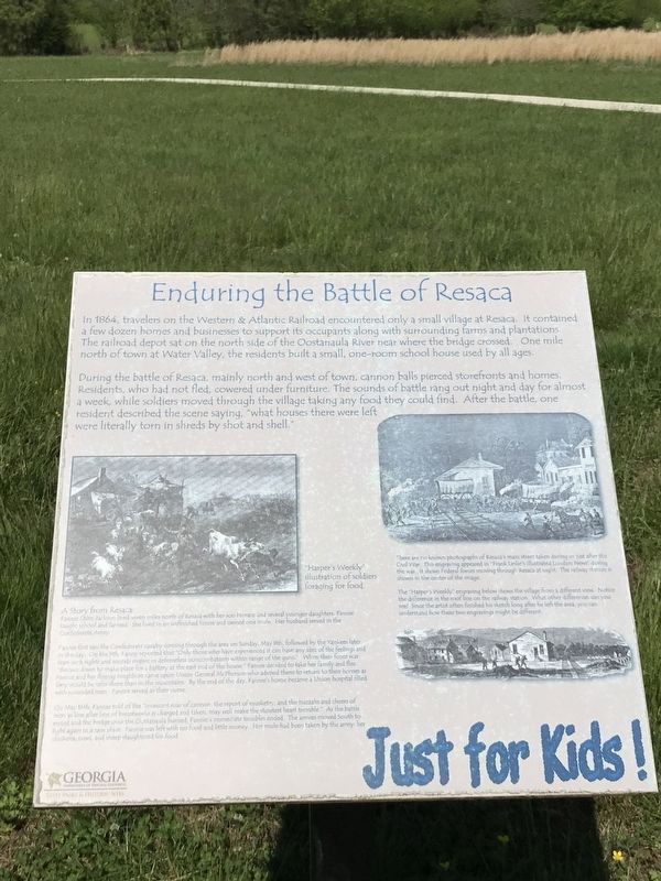 Enduring the Battle of Resaca Marker image. Click for full size.