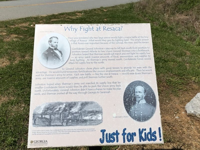 Why Fight at Resaca? Marker image. Click for full size.
