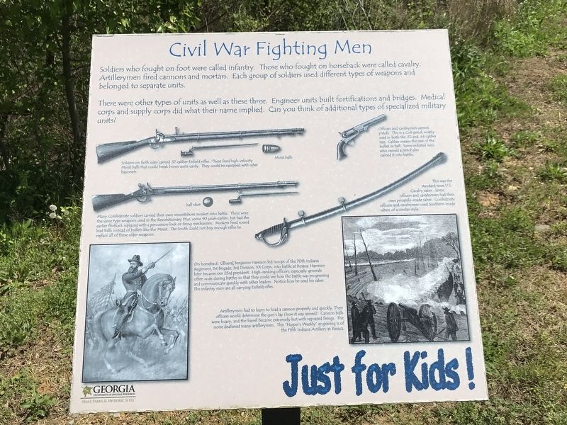Civil War Fighting Men Marker image. Click for full size.