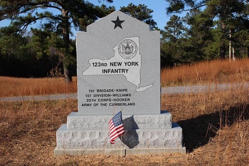 123rd New York Infantry Marker image. Click for full size.