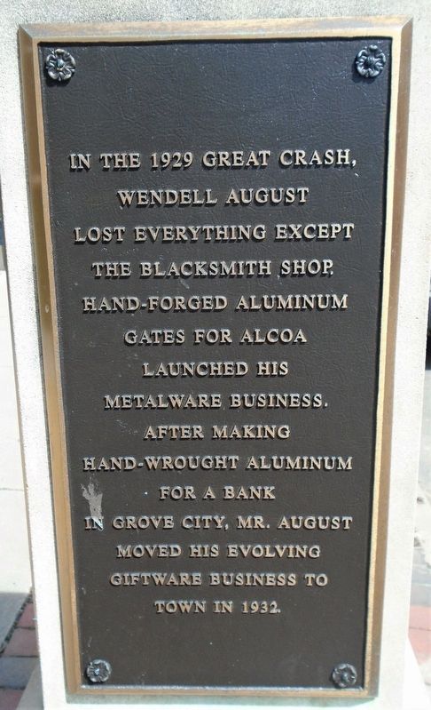 Wendell August Marker. Click for full size. Wendell August Marker image. Click for full size.